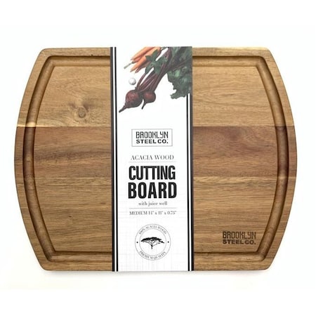 Bklyn Steel Co. Acacia Nova Cutting Board with Juice Well - Md 28896